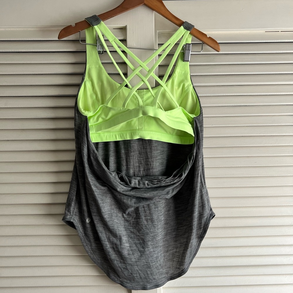Lululemon built in sports bra tank s(12)